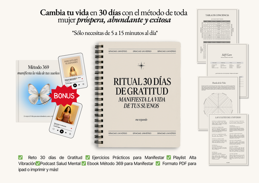 Ritual 30 días Gratitud y Manifestación 🪽